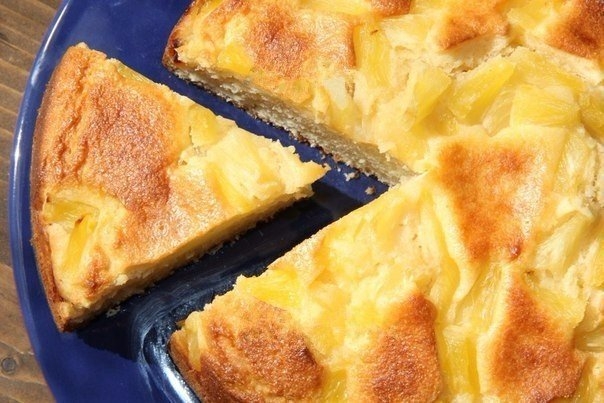 Творожный пирог с ананасами от Вероники Крамарь. Творожный пирог с ананасами от Вероники Крамарь.