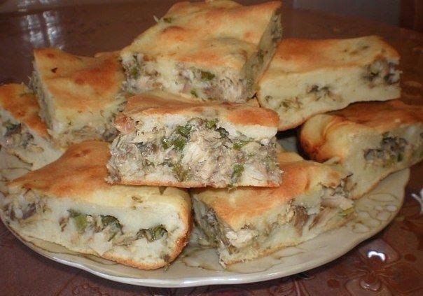 Рыбный пирог на скорую руку.