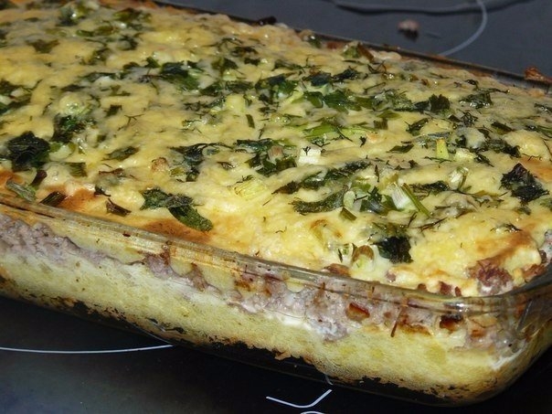 КАРТОФЕЛЬНАЯ ЗАПЕКАНКА С ФАРШЕМ. КАРТОФЕЛЬНАЯ ЗАПЕКАНКА С ФАРШЕМ.