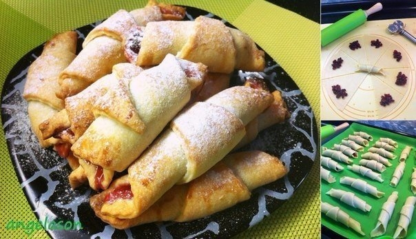 РОГАЛИКИ ИЗ ПЕСОЧНОГО ТЕСТА НА СМЕТАНЕ РОГАЛИКИ ИЗ ПЕСОЧНОГО ТЕСТА НА СМЕТАНЕ