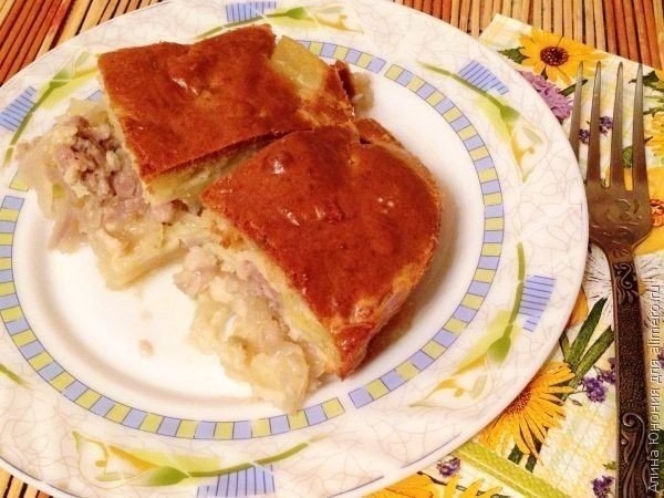 Мясной пирог за 15 минут Мясной пирог за 15 минут