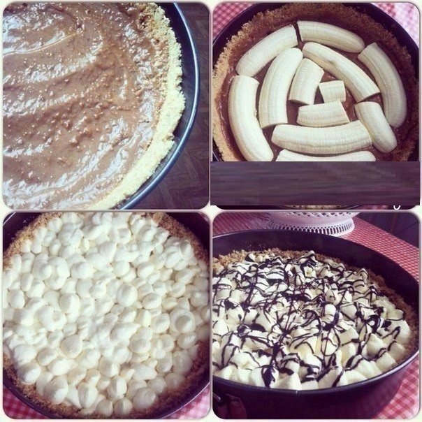 "Banoffee pie" - настоящее банановое блаженство. "Banoffee pie" - настоящее банановое блаженство.