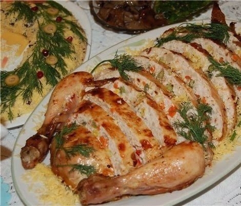 ФАРШИРОВАННАЯ КУРИЦА ФАРШИРОВАННАЯ КУРИЦА