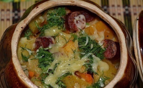 "Картошечка с охотничьими колбасками" "Картошечка с охотничьими колбасками"