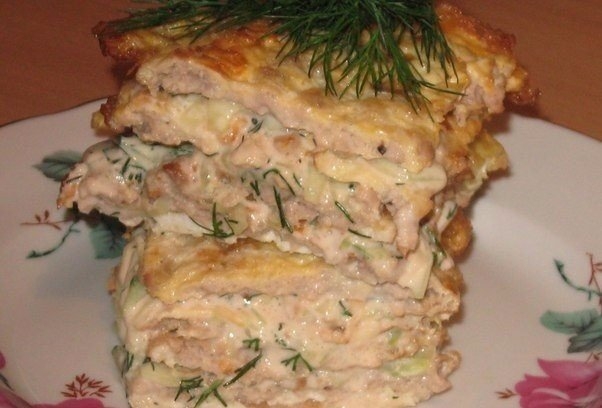Яично-мясной тортик - вкус шавермы. Яично-мясной тортик - вкус шавермы.