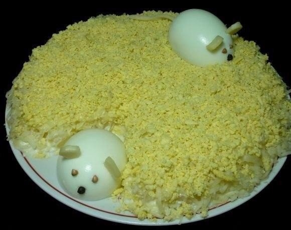 Салат "Мышки". Салат "Мышки".