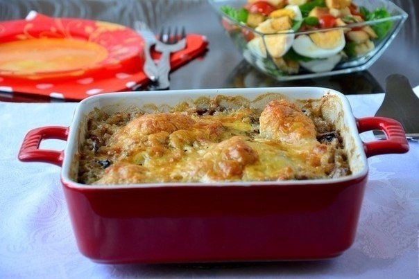 ГРЕЧКА С КУРИЦЕЙ, ЗАПЕЧЕННАЯ В СЛИВКАХ ГРЕЧКА С КУРИЦЕЙ, ЗАПЕЧЕННАЯ В СЛИВКАХ