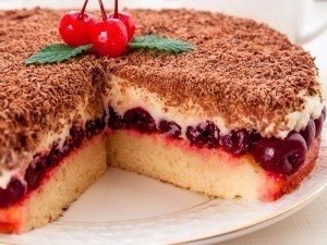 Вишневый пирог «Наслаждение». Вишневый пирог «Наслаждение».