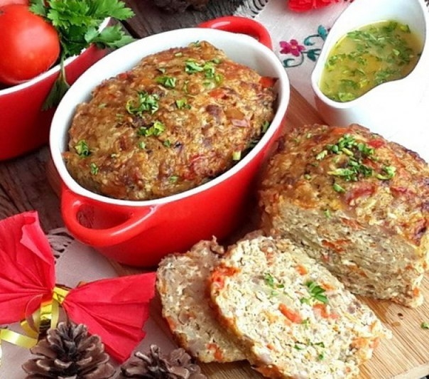МЯСНОЙ ХЛЕБ С ПШЕНОМ И ПАПРИКОЙ МЯСНОЙ ХЛЕБ С ПШЕНОМ И ПАПРИКОЙ