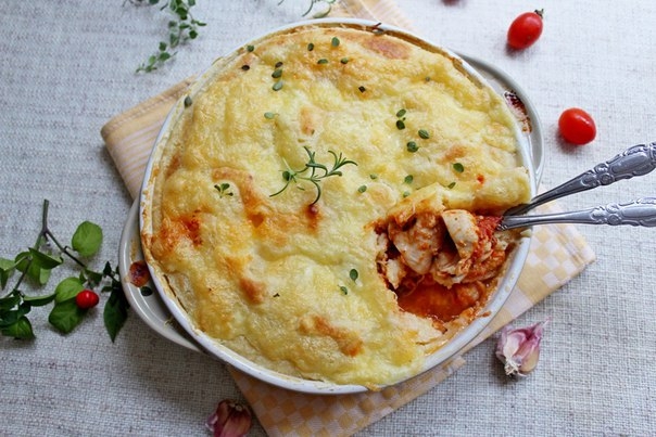 ПИРОГ С КУРИЦЕЙ И МОЦАРЕЛЛОЙ ПИРОГ С КУРИЦЕЙ И МОЦАРЕЛЛОЙ