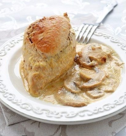 КУРИНЫЕ ГРУДКИ ФАРШИРОВАННЫЕ ГРЕЧКОЙ И ШАМПИНЬОНАМИ КУРИНЫЕ ГРУДКИ ФАРШИРОВАННЫЕ ГРЕЧКОЙ И ШАМПИНЬОНАМИ