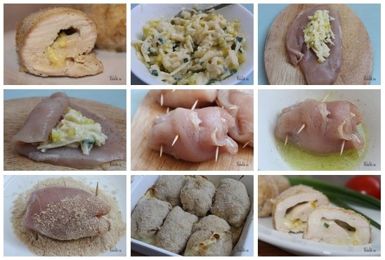 КУРИНЫЕ ГРУДКИ С СЫРНОЙ НАЧИНКОЙ