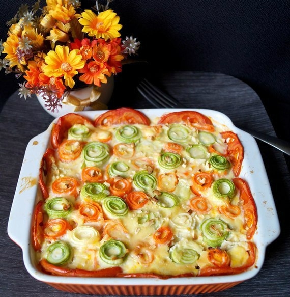 ВКУСНАЯ ПЛЮС КРАСИВАЯ ОВОЩНАЯ ЗАПЕКАНКА. ВКУСНАЯ ПЛЮС КРАСИВАЯ ОВОЩНАЯ ЗАПЕКАНКА.