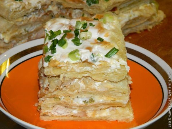 ЗАКУСОЧНЫЙ СЛОЕНЫЙ ТОРТ