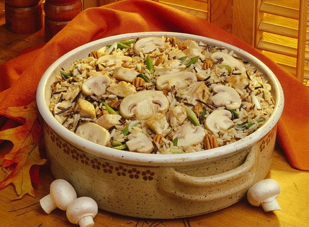 Вкусный плов с грибами
