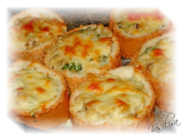 Булочки с жульеном. Быстро и вкусно