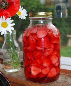 Домашний ликер из клубники Домашний ликер из клубники