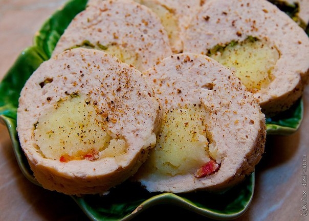 МЯСНОЙ РУЛЕТ С КАРТОШКОЙ МЯСНОЙ РУЛЕТ С КАРТОШКОЙ