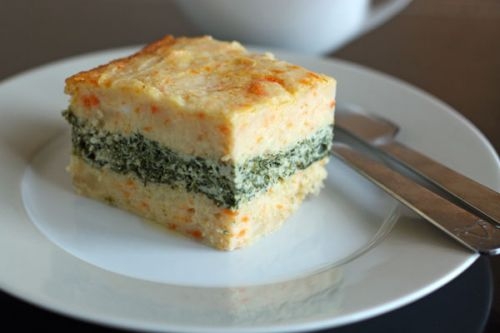 Запеканка с мясом курицы и шпинатом Запеканка с мясом курицы и шпинатом