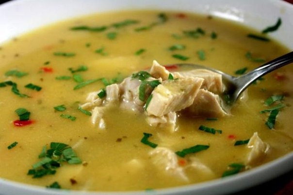 Куриный суп с лимоном Куриный суп с лимоном