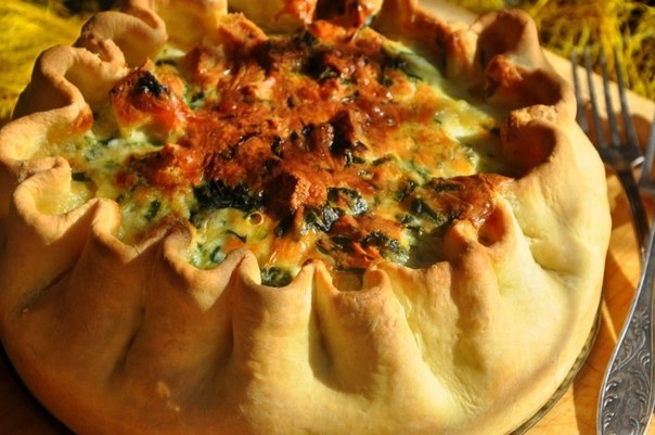 Закусочный пирог с овощами Закусочный пирог с овощами