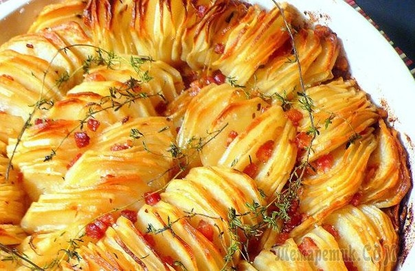 Запечённый картофель с беконом. Запечённый картофель с беконом.