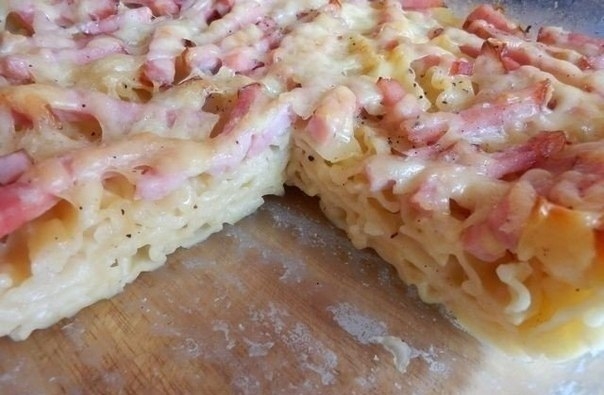 ЗАПЕКАНКА С МАКАРОНАМИ И ВЕТЧИНОЙ ЗАПЕКАНКА С МАКАРОНАМИ И ВЕТЧИНОЙ