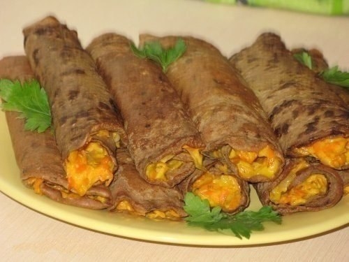 ПЕЧЕНОЧНЫЕ БЛИНЧИКИ С НАЧИНКОЙ - НУ ОЧЕНЬ ВКУСНО