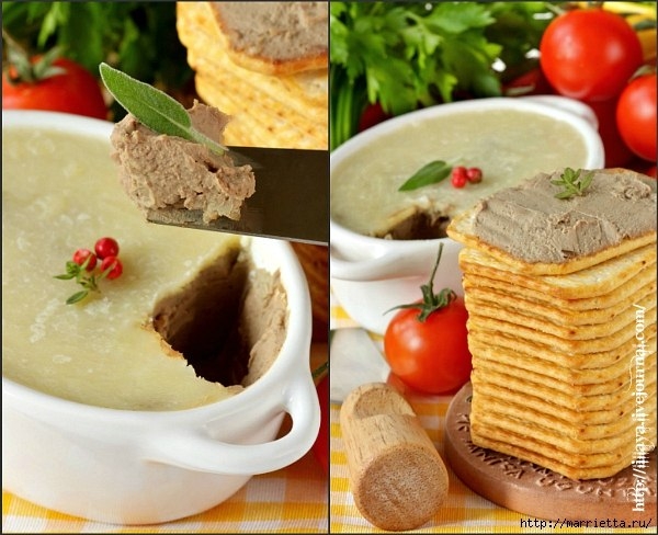 Паштет из куриной печенки. Паштет из куриной печенки.