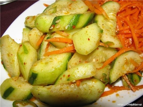 Бесподобно вкусные огурчики по-корейски за 4 часа! Бесподобно вкусные огурчики по-корейски за 4 часа!