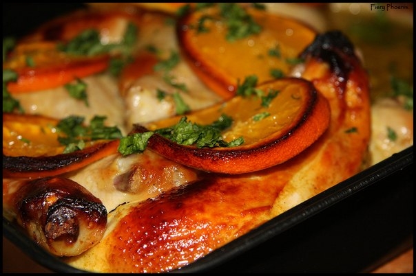 Курица с апельсинами. Курица с апельсинами.