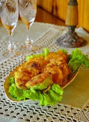 Кабачковые колечки с фаршем Кабачковые колечки с фаршем