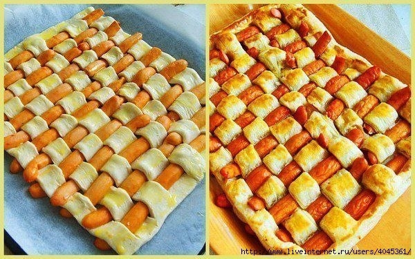 Пирог сосисочный (совсем простой) Пирог сосисочный (совсем простой)