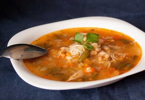 Рецепт супа из фасоли с копчеными свиными ребрышками Рецепт супа из фасоли с копчеными свиными ребрышками