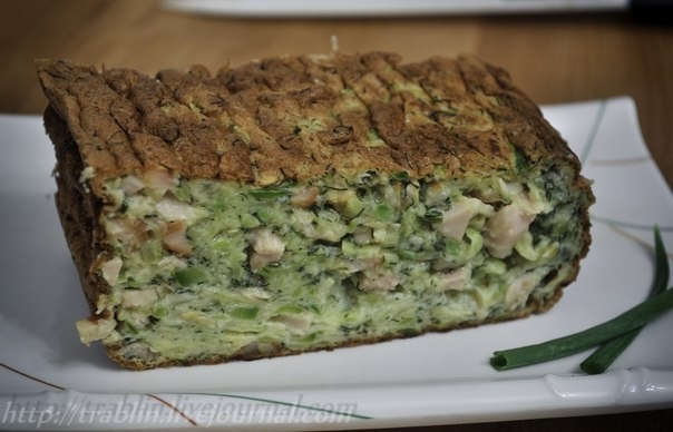 Суфле из кабачка с курицей Суфле из кабачка с курицей