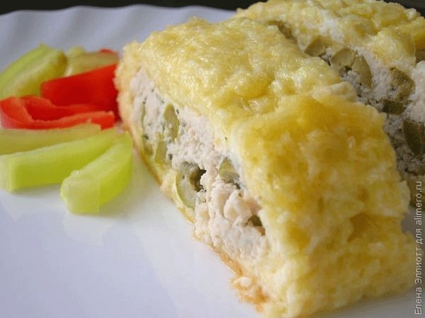 Рулет из сыра и курицы. Рулет из сыра и курицы.
