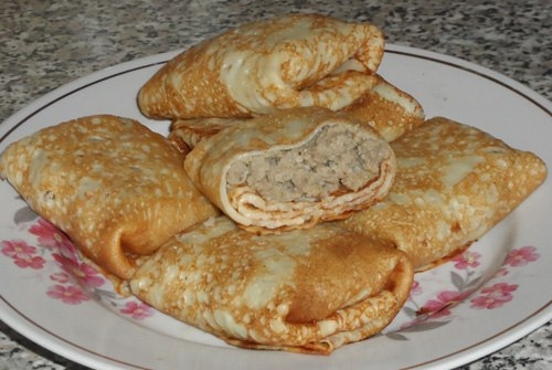 Фаршированные блины с мясом Фаршированные блины с мясом