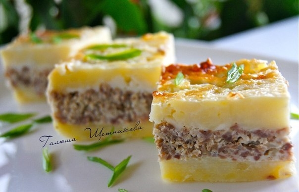 Картофельная запеканка с куриным фаршем. Картофельная запеканка с куриным фаршем.