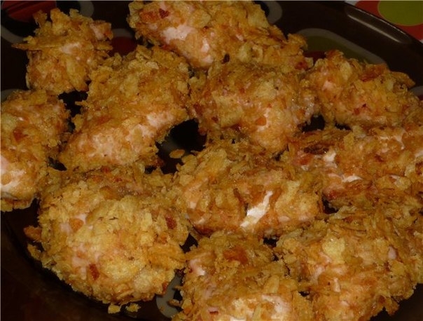 Курочка в панировке из чипсов. Курочка в панировке из чипсов.