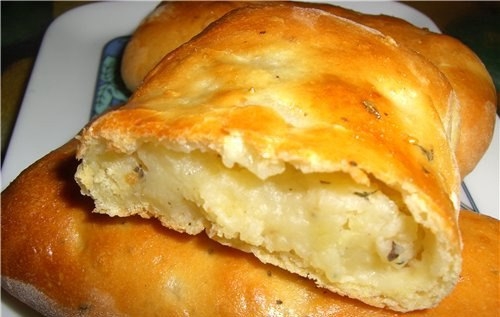 Пирожки с картофелем - очень быстрый и лёгкий рецепт