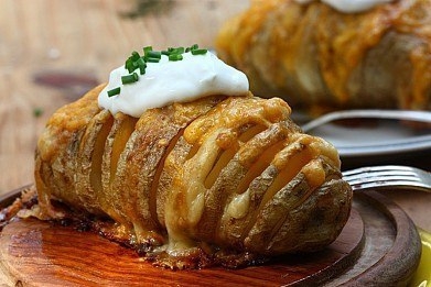 Картофель-гармошка с сыром