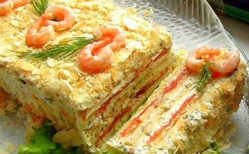 Пирог из лососины со сливочным сыром Пирог из лососины со сливочным сыром