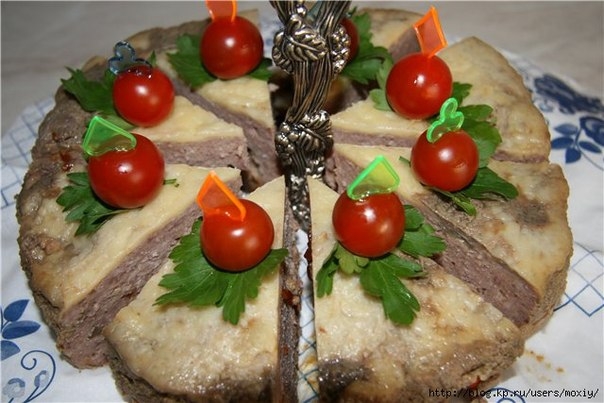 Торт из фарша. Торт из фарша.