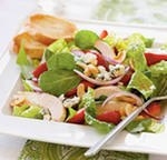 Салат с курицей и клубникой Салат с курицей и клубникой