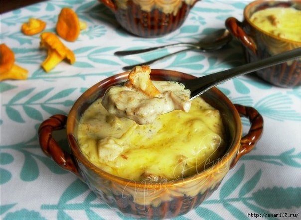 ЖУЛЬЕН из ЛИСИЧЕК с КУРИЦЕЙ ЖУЛЬЕН из ЛИСИЧЕК с КУРИЦЕЙ
