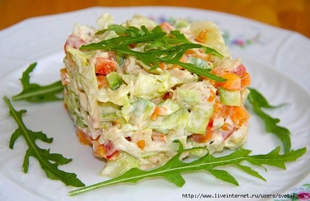 Салат"Вкусный кубик" Салат"Вкусный кубик"
