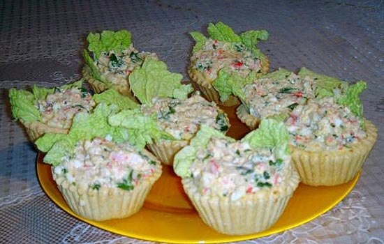 Тарталетки с мясным ассорти Тарталетки с мясным ассорти