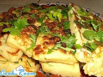 Гренки с говядиной и сыром Гренки с говядиной и сыром