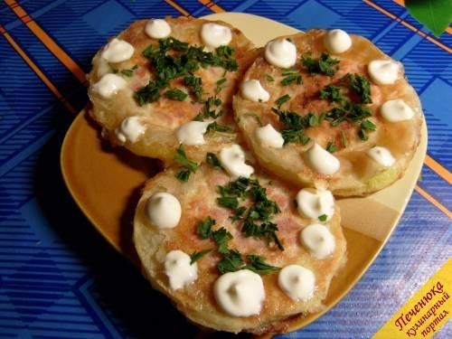 Кабачковые колечки с начинкой Кабачковые колечки с начинкой