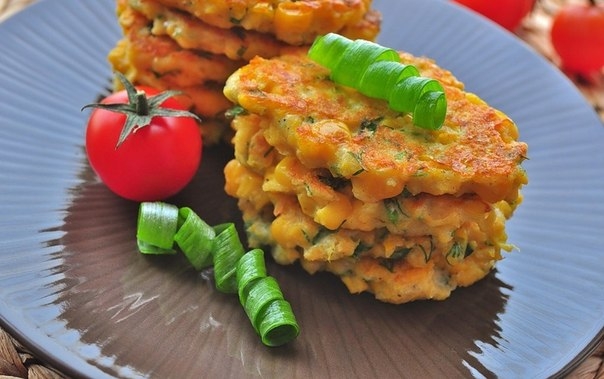 Остренькие кукурузные оладьи Остренькие кукурузные оладьи